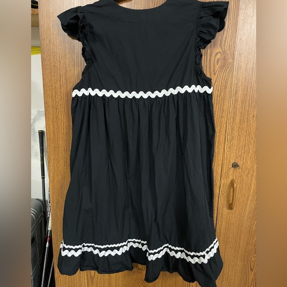 Who What Wear Ruffle Rickrack Dress - Picture 4 of 4